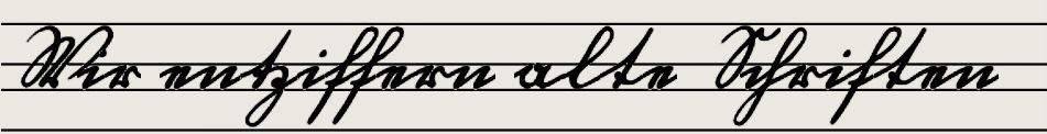Beispiel einer alten Handschrift aus der bisherigen Erbenermittlungsseite